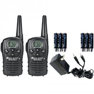 Midland RA9399 18-mile Gmrs Radio Pair Value Pack With Charger  Rechar