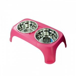 Bulk KL14801 Elevated Double Bowl Pet Feeder Of797