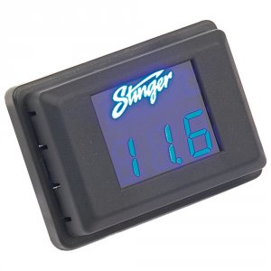 Stinger SVMB Blue Digital Voltage Meter For Car Audio Systems