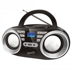 Supercom SC-506-BLK Supersonic Portable Audio System-black Mp3cdplayer