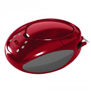 Supersonic SC-505-RED Portable Cd Player With Aux Input And Amfm Radio