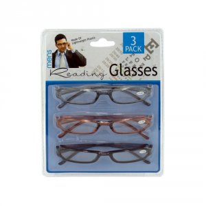 Bulk KL7122 3 Pack Mens Reading Glasses Gi001