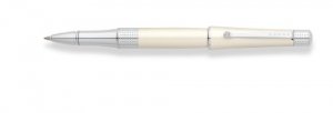 Cross AT04952 Beverly Pearlescent White Lacquer Rollerball Pen