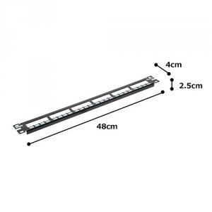 Panduit CP24BLY Mini-com All Metal Shielded Modular Patch Panel