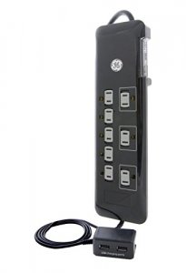 Ge 030878341172 Ultra Pro 8 Outlet Sur Protector With Usb Charging Doc