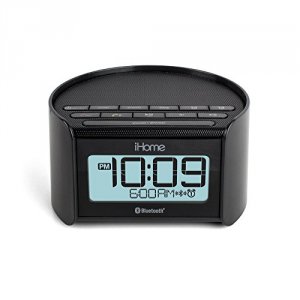 Ihome IBT230 Bluetooth Bedside Dual Alarm Clock With Speakerphone - Bl