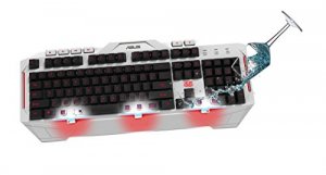 Asus 90YH00V1-B2UA00 Cerberus Arctic White Keyboard Switches: Membrane