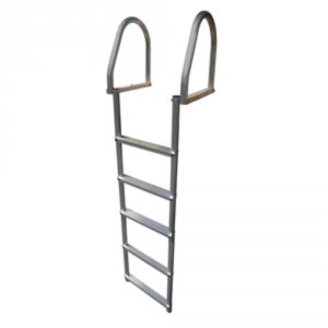 Dock 2175-F Aluminum 5-step Eco Flip-up Dock Ladder - Weld Free