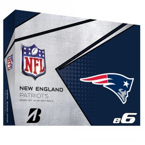 Bridgestone 6SWXNFLNP E6 New England Patriots Golf Balls-dozen