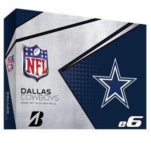 Bridgestone 6SWXNFLDC E6 Dallas Cowboys Golf Balls-dozen