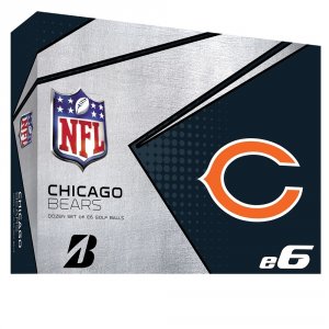 Bridgestone 6SWXNFLCB E6 Chicago Bears Golf Balls-dozen