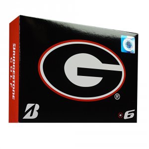 Bridgestone 6SWXNCAGA E6 Georgia Bulldogs Golf Balls-dozen