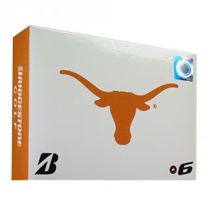 Bridgestone 6SWXNCATX E6 Texas Longhorns Golf Balls-dozen