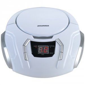 Sylvania RA38295 Portable Cd Player With Am And Fm Radio (white) Cursr