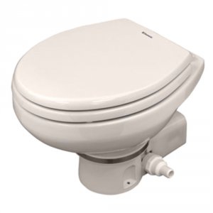 Dometic 304716010 Masterflush 7160 Bone Electric Macerating Toilet - 1