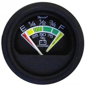 Faria VP0134 Faria Heavy-duty Black 2 Battery Condition Indicator (12 