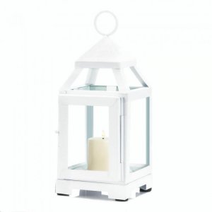 Gallery 10018086 White Mini Contemporary Lantern