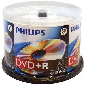 Philips RA34405 4.7gb 16x Dvd+rs (50-ct Cake Box Spindle) Hoodr4s6b50f