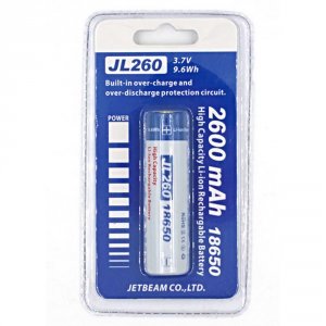 Jetbeam JL260 18650 Rechargeable Li-ion Battery 2600mah