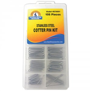 Handi-man 970001 Handi-man Stainless Steel Cotter Pin Kit - 106 Pieces