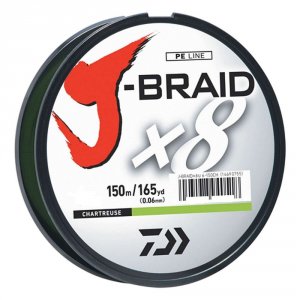 Daiwa JB8U15-150CH J-braid X8 Filler Spool 150m Chartreuse 15 Lb. Test