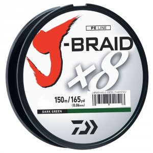 Daiwa JB8U30-150DG J-braid X8 Filler Spool 150m Dark Green 30 Lb. Test