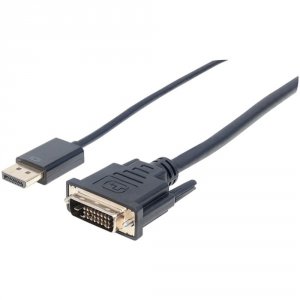 Manhattan 152143 (r)  Displayport(tm) 1.2a Male To Dvi 24+1 Male Cable