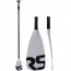 Rave 20861 Rave Tempo Sup Paddle - Carbon Fiber Shaft - White