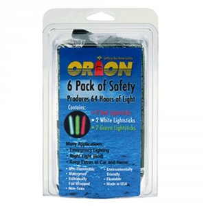 Orion 506 Orion Lightsticks - 6-pack Includes 2-green, 2-red  2-white