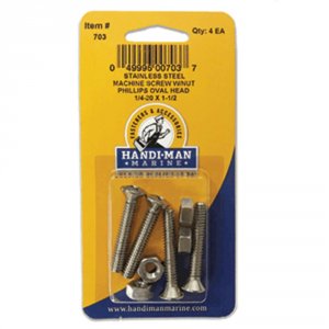 Handi-man 703 Handi-man Stainless Steel Phillips Machine Oval Screw 14