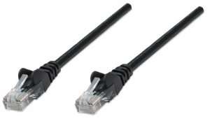 Intellinet ITL-737074 Cat5e Boot Patch Cord 2 Ft Black