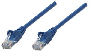 Intellinet ITL-738217 Cat5e Boot Patch Cord 2 Ft Blue