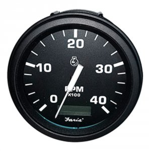 Faria 43001 Faria Tachometer Heavy-duty Tachometer Whourmeter (4000 Rp