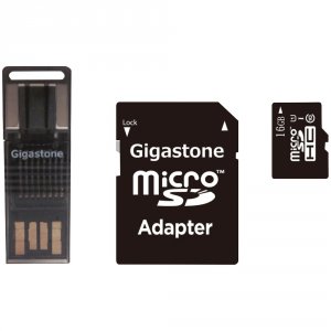 Gigastone RA48865 Prime Series Microsd Card 4-in-1 Kit (16gb) Gigs4in1