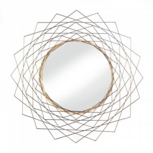 Summerfield 10018488 Golden Geometric Wall Mirror