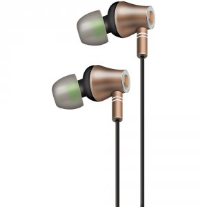 At RA49506 Att E10 Metallic In-ear Stereo Earbuds With Microphone (gol