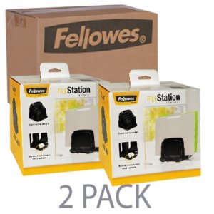 Fellowes CRC94733 (2 Pack)  I-spire Series Filestation Space Saving Or