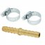 Scepter 7196 14 Brass Hose Mender Wclamps