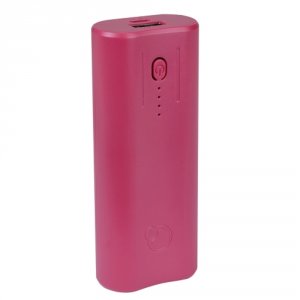 Que QUE-4400 4400mah Power Bank (cranberry Red) - Retail Hanging Packa