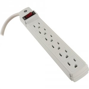 Ge 14699 (r)  6-outlet Power Strip, 2ft Cord (white)