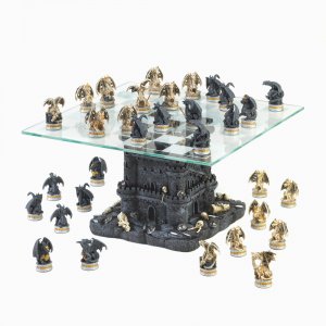 Dragon 15192 Black Tower Dragon Chess Set 100