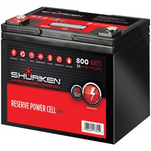 Shuriken RA49762 Reserve Power Cell Agm 12-volt Starting Battery (800 