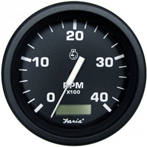 Faria TD9137 Faria Heavy-duty 4 Tachometer Whourmeter (4000 Rpm) (dies