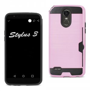 Lg SPWC01-LGSTYLU3PK Reiko  Stylo 3 Stylus 3 Slim Armor Hybrid Case Wi