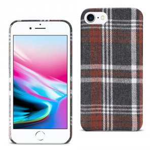 Apple DF02-IPHONE8BR Reiko Iphone 8 Checked Fabric In Brown