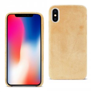 Apple FTPU01-IPHONEXCM Reiko Iphone X Fuzzy Fur Soft Tpu Case In Camel