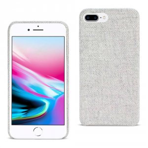 Apple DF01-IPH8PLSLTGY Reiko Iphone 8 Plus Herringbone Fabric In Light