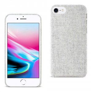 Apple DF01-IPHONE8LTGY Reiko Iphone 8 Herringbone Fabric In Light Gray