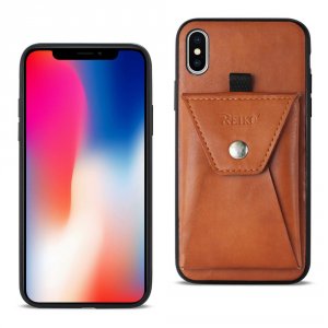 Apple LPC11-IPHONEXBR Reiko Iphone X Durable Leather Protective Case W