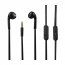 Fone HS14502-35MMMICBK In Ear Headphones With Volume Remote Control An